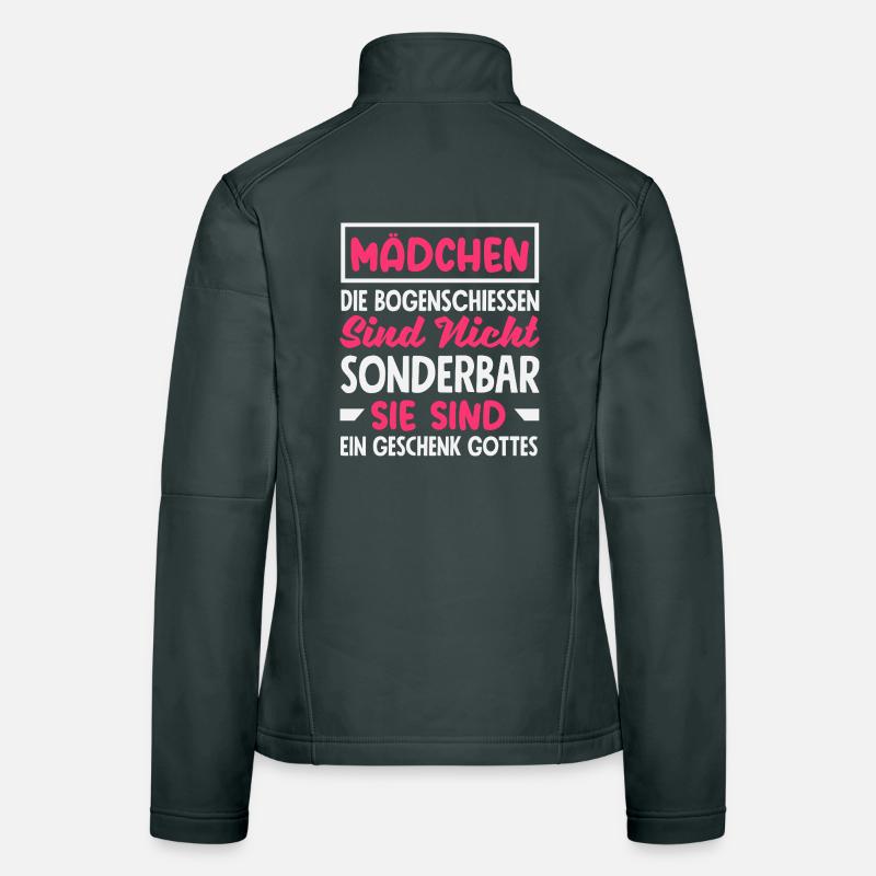 Bogenschießen Bogenschütze Geschenk Frauen Softshelljacke