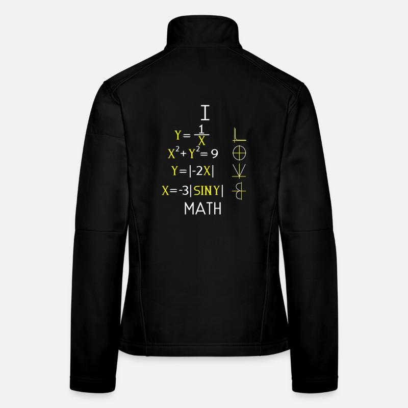 Math Math Math Professeur de mathématiques Mathématicien Veste en tissu softshell Femme