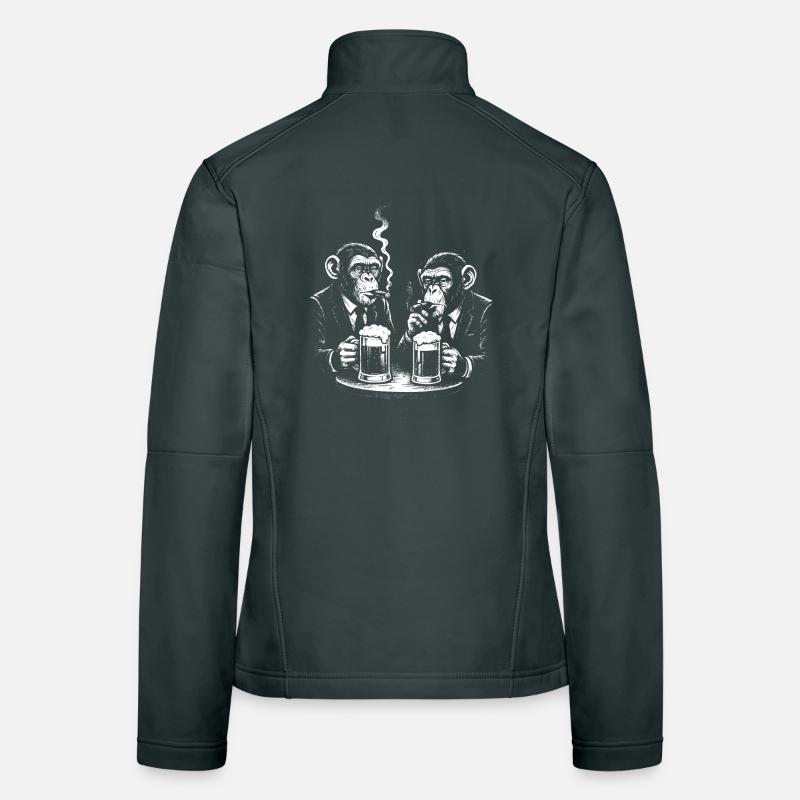 Midnight Monkeys Bar Scene Women's Softshell Jacket
