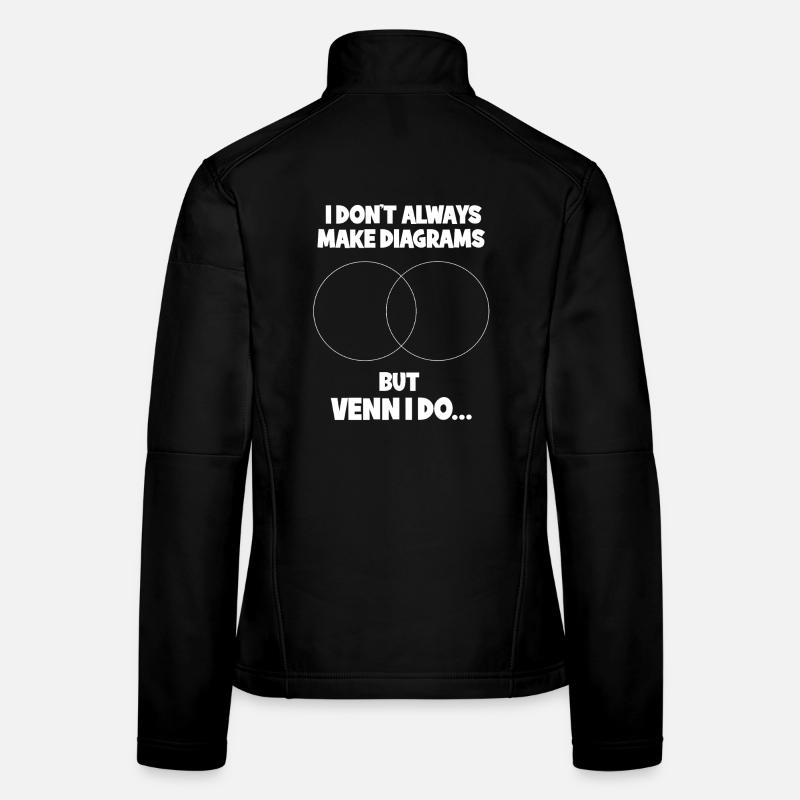 Math Math Math Professeur de mathématiques Mathématicien Veste en tissu softshell Femme