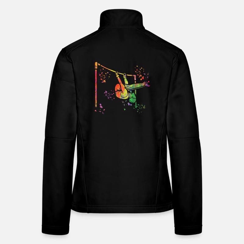 Gymnast high bar artistic gymnastics Women's Softshell Jacket