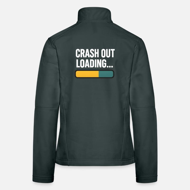 Crash Out Loading Bar, lustiger Spruch Frauen Softshelljacke