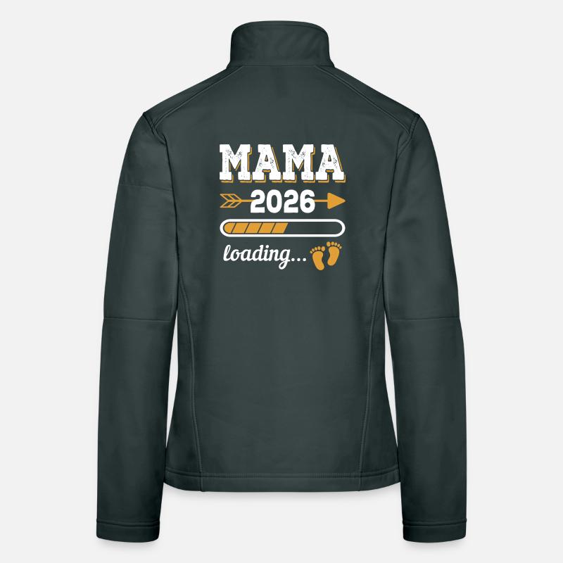 Mama 2026 Loading Zukünftige Mutter Geschenk Frauen Softshelljacke