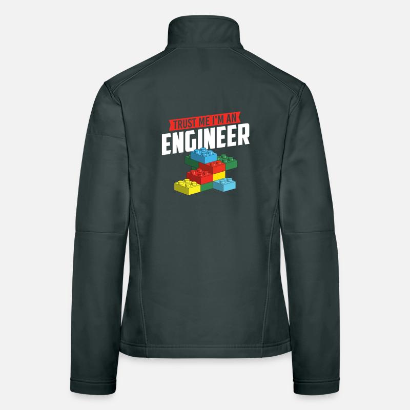 Glaub mir, ich bin ein Ingenieur Brick Builder Block Build Frauen Softshelljacke