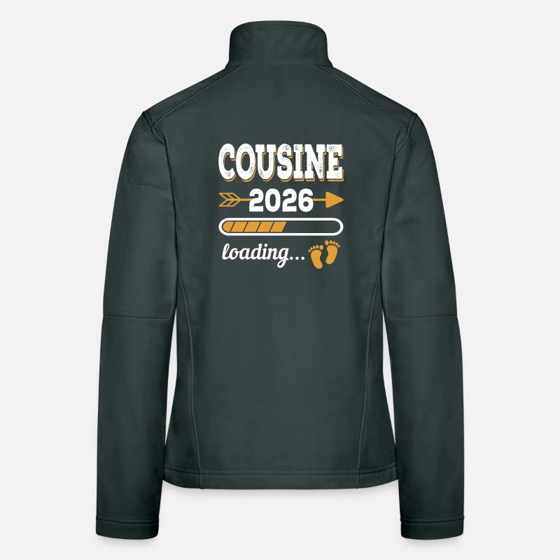 Cousin 2026 Loading Big Cousin Gift Women's Softshell Jacket