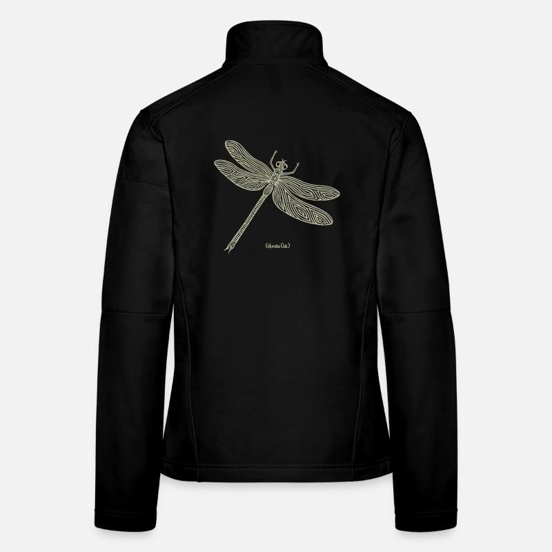 Libelle Odonata Frauen Softshelljacke