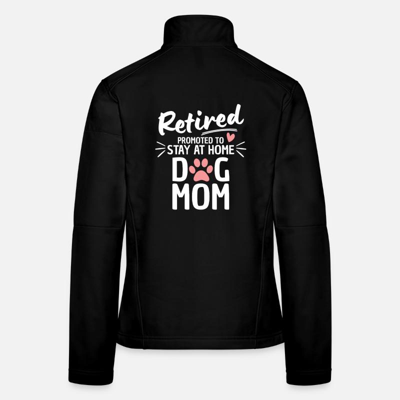 Pensionierter Hund Mama Ruhestand Frauen Softshelljacke