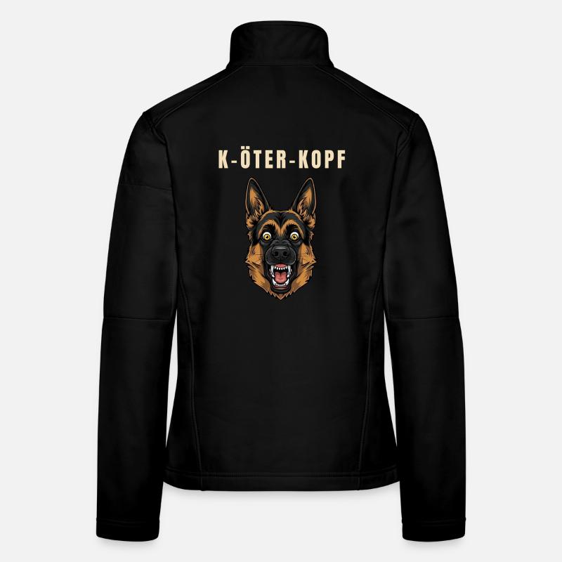German Shepherd Mutt Funny Pun Saying Dog Women's Softshell Jacket