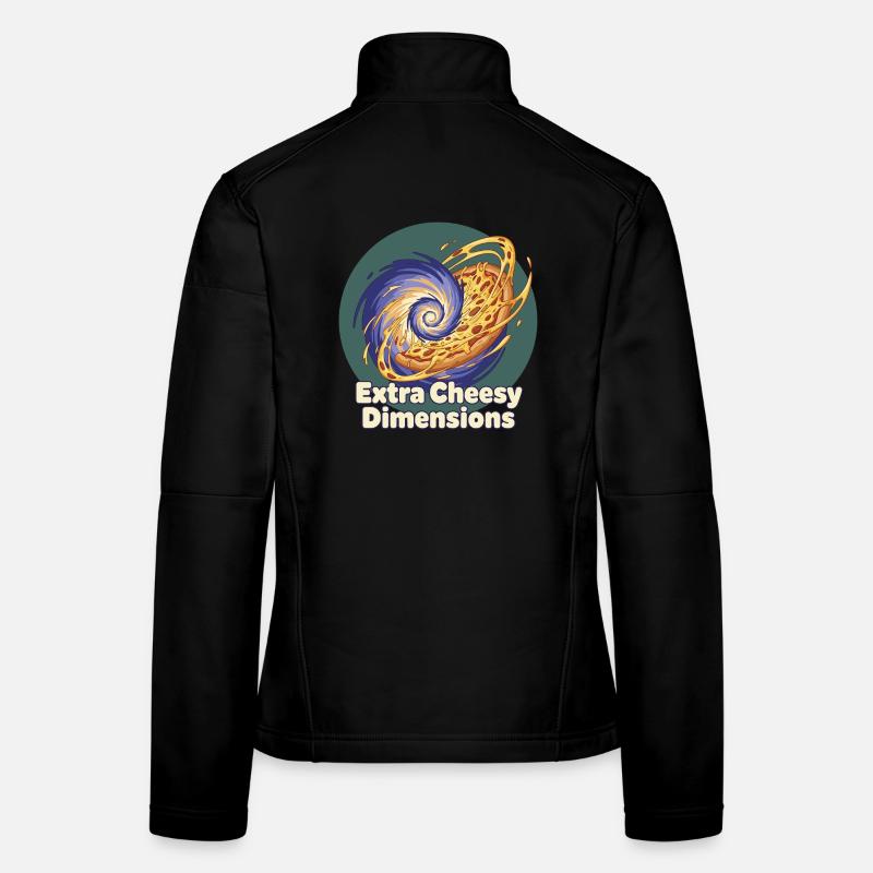Extra Cheesy Dimensions Pizza Women's Softshell Jacket