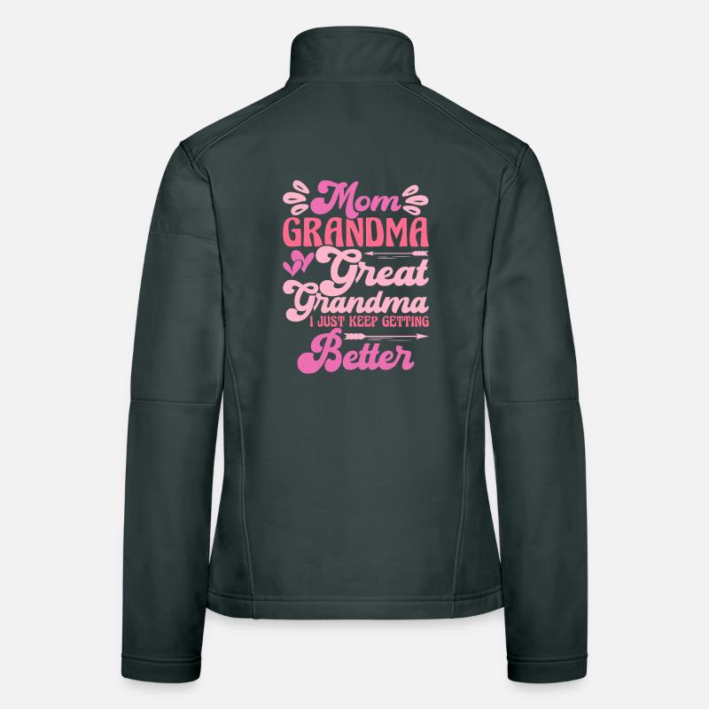 Oma Mama Geschenk Weihnachtsgeschenke Großmutter  Frauen Softshelljacke