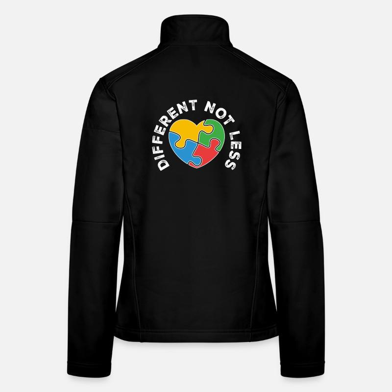 PuzzleHerz Vielfalt vereint Farben - Frauen Softshelljacke - Schwarz