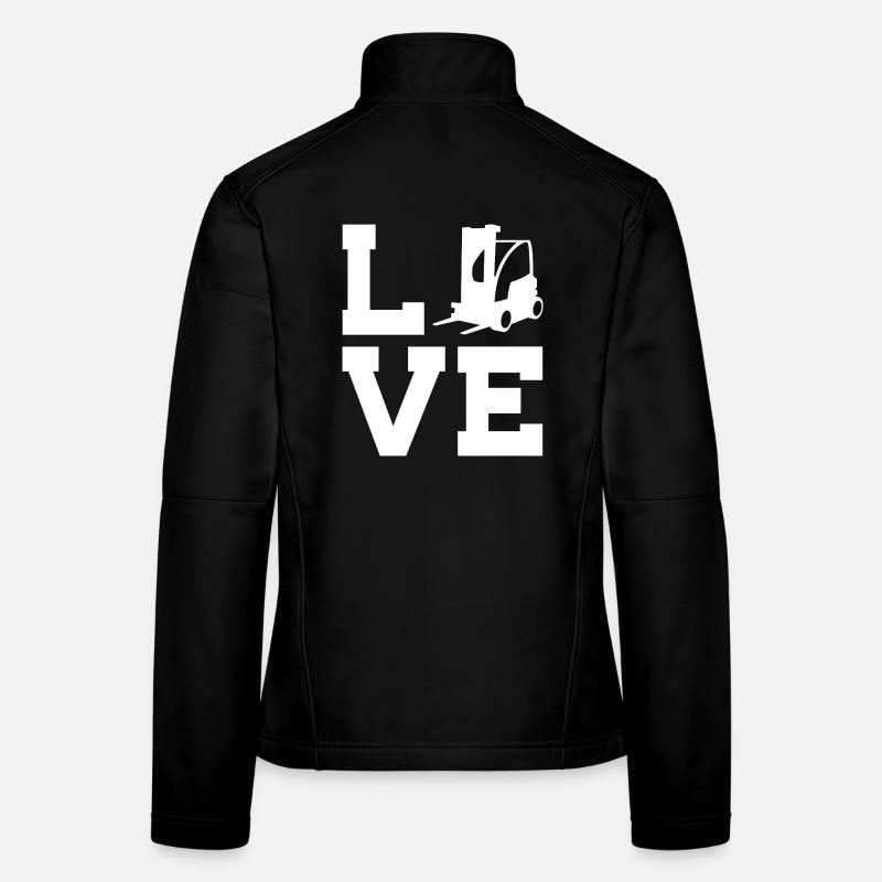 Love for Warehouse and Freight Forwarding – Forklift Driver Women's Softshell Jacket