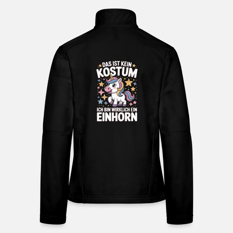  Das Ist Kein Kostum Ich Bin Wirklich Ein Einhorn - Frauen Softshelljacke - Schwarz