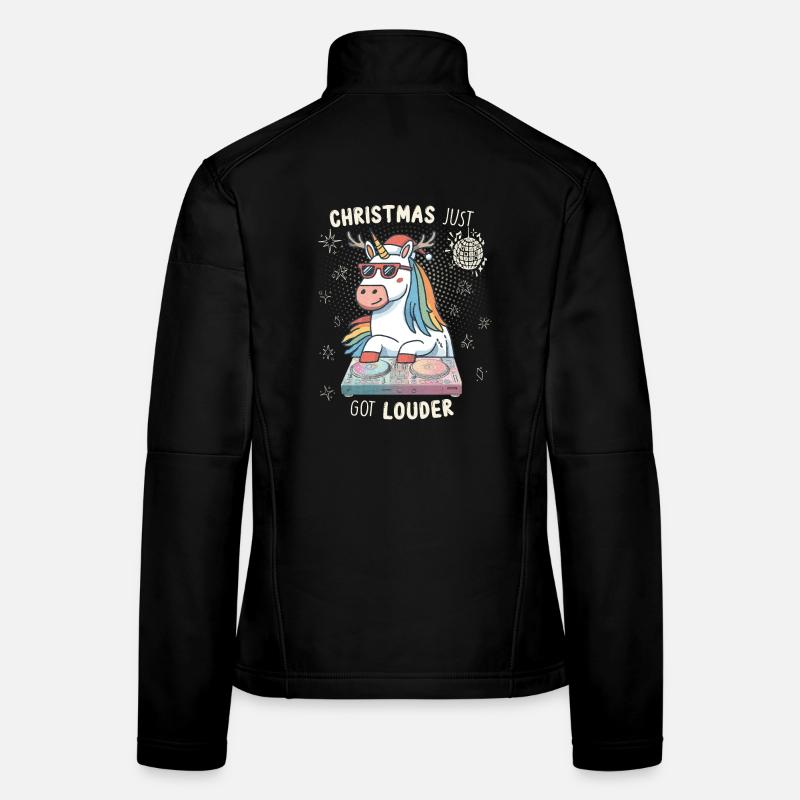 Christmas Just Got Louder – DJ Einhorn Frauen Softshelljacke