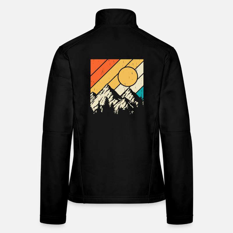 Wandern Wanderer Bergsteiger Geschenk Frauen Softshelljacke