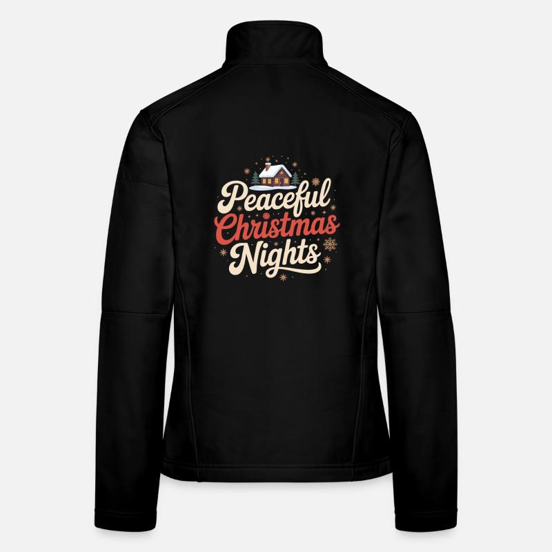 Peaceful Christmas Nights Women's Softshell Jacket