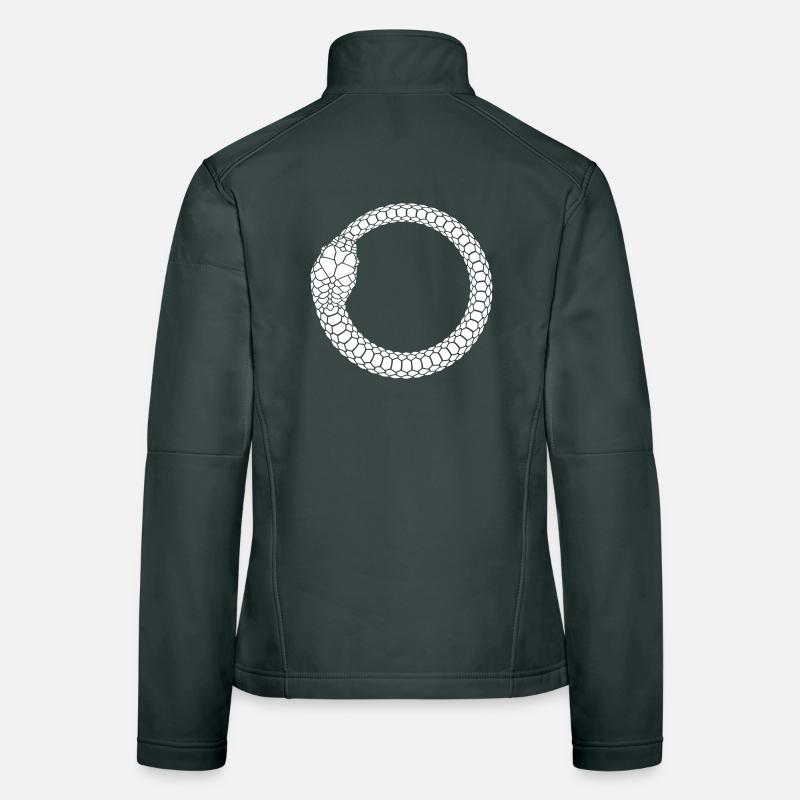 Ouroboros Snake Ring Circle Women's Softshell Jacket