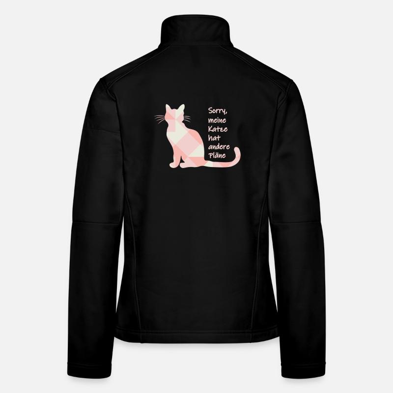 Chat disant - Désolé, mon chat a d’autres projets Veste en tissu softshell Femme