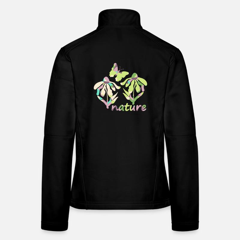Couleur Nature - Floraison Veste en tissu softshell Femme