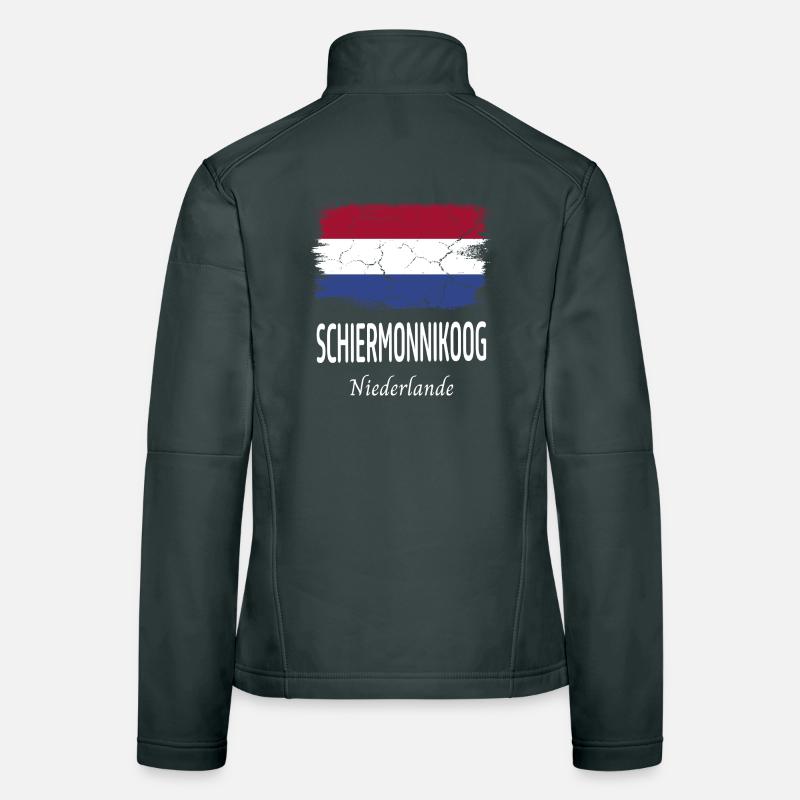 Schiermonnikoog Veste en tissu softshell Femme