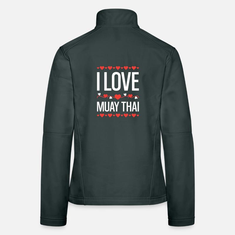 J’adore le Muay Thai Veste en tissu softshell Femme