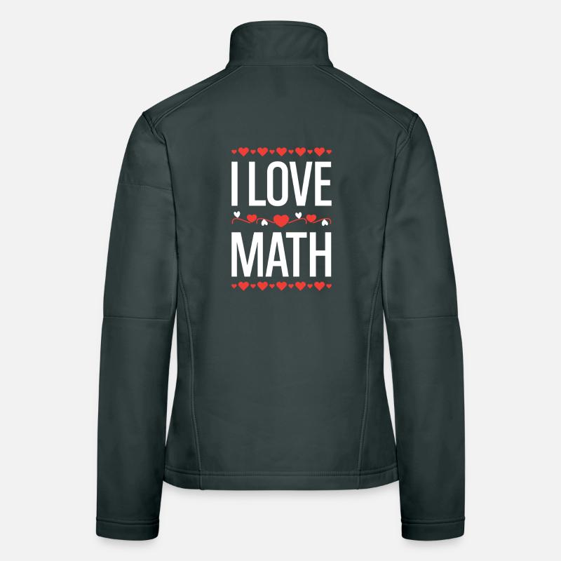 I Love Math Design Women's Softshell Jacket