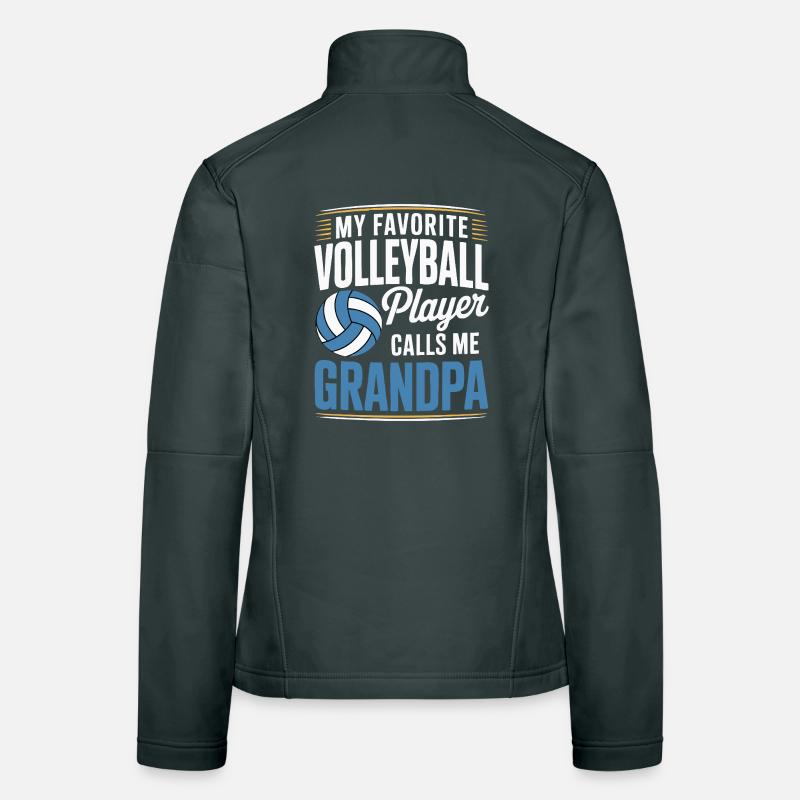 Volleyball Papa - Conception du joueur préféré Veste en tissu softshell Femme