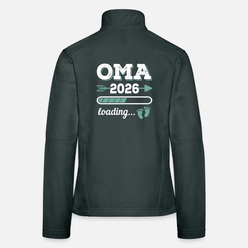 Oma 2026 Loading Werdende Großmutter Geschenkidee Frauen Softshelljacke