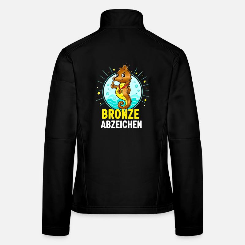 Insigne de bronze Cours de natation réussi Veste en tissu softshell Femme