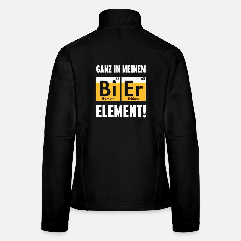 Complètement dans mon élément de bière Veste en tissu softshell Femme