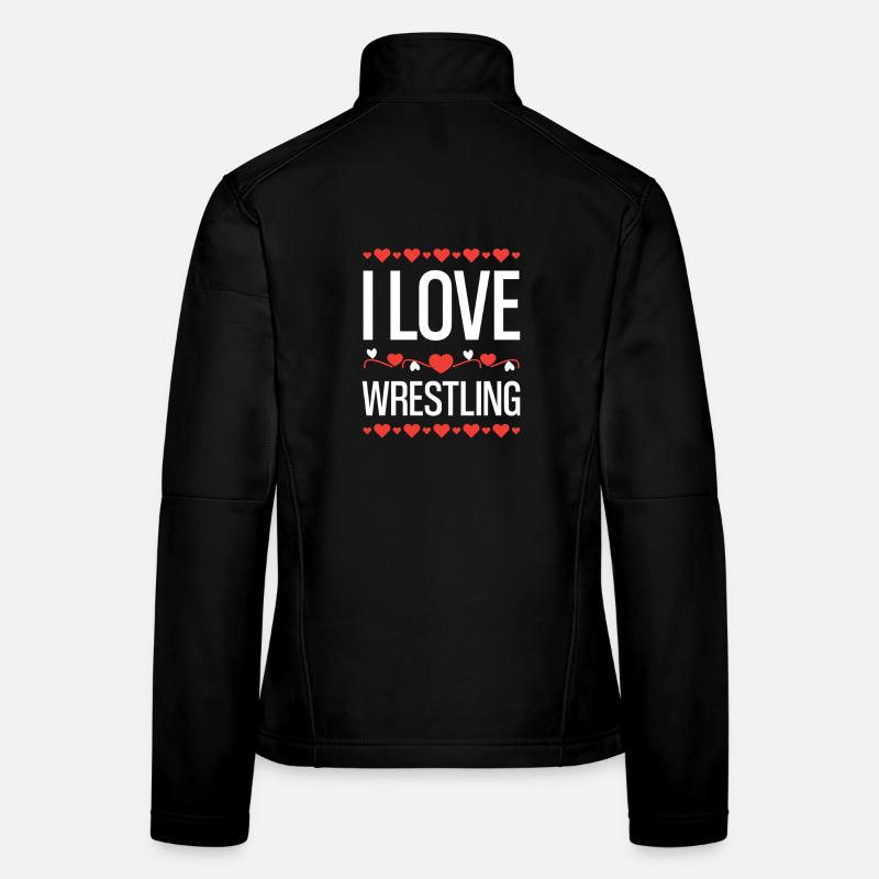 I Love Wrestling Women's Softshell Jacket