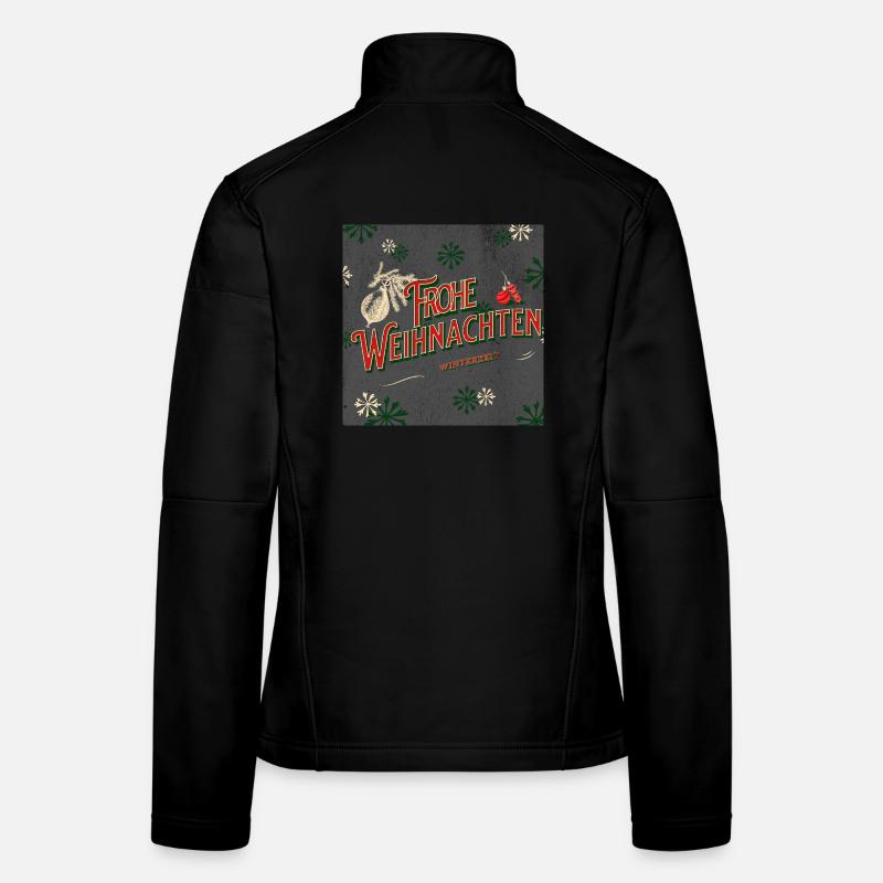 Joyeux Noël Veste en tissu softshell Femme