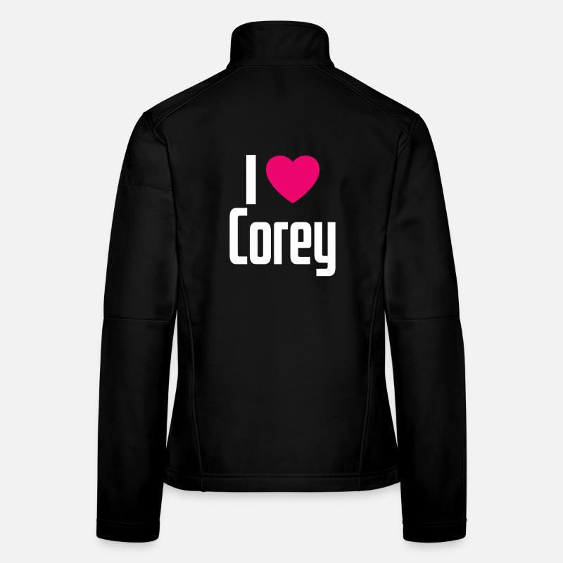 J’aime Corey Pink Heart J’aime Corey Veste en tissu softshell Femme