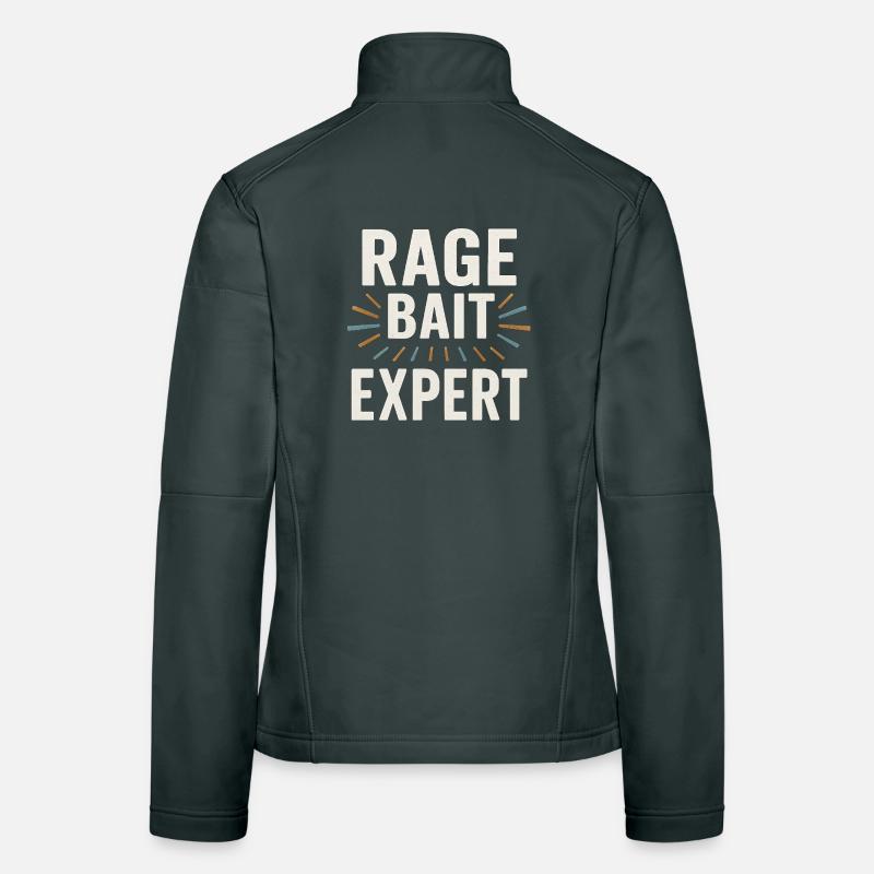 Rage Bait Experte, lustige Sprüche Frauen Softshelljacke