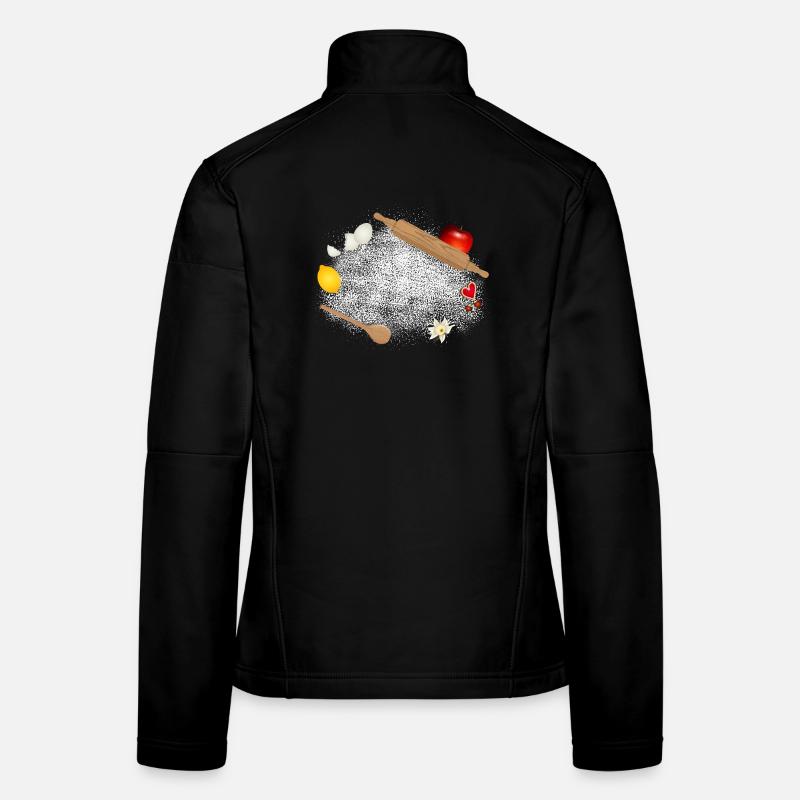 Flour and ingredients – atmospheric kitchen motif Women's Softshell Jacket