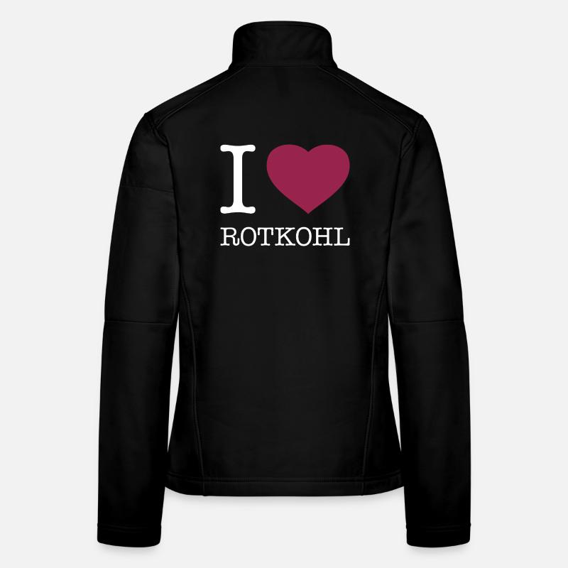 J’adore le chou rouge Veste en tissu softshell Femme