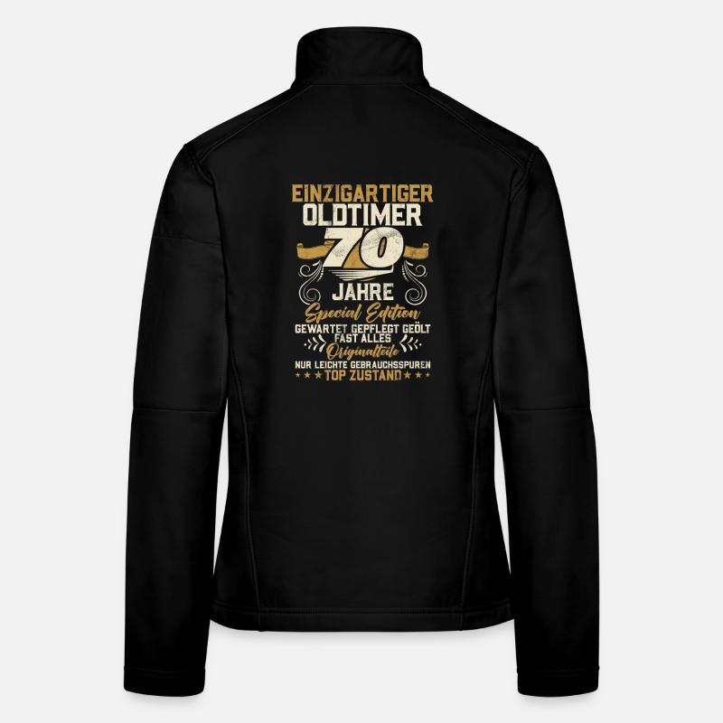 70 ans Unique Classique 70e anniversaire Veste en tissu softshell Femme
