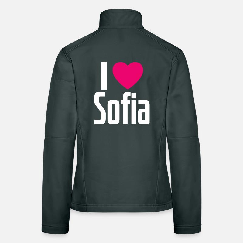 J’aime Sofia Coeur rose J’aime Sofia Veste en tissu softshell Femme