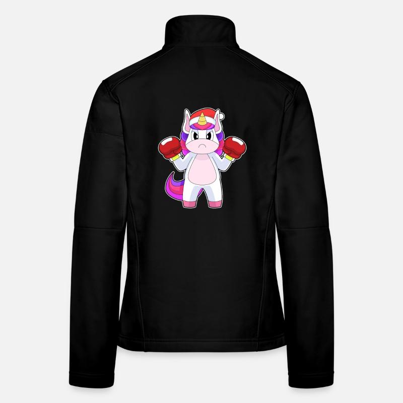 Einhorn Weihnachten Boxen Frauen Softshelljacke