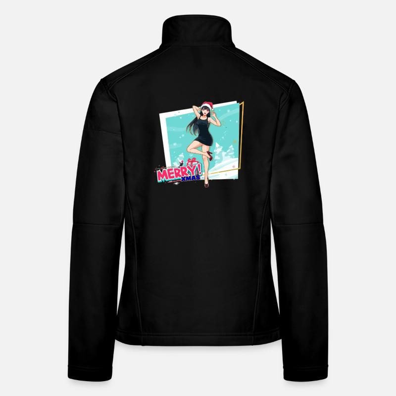 Xmas Anime im Festtagslook Frauen Softshelljacke