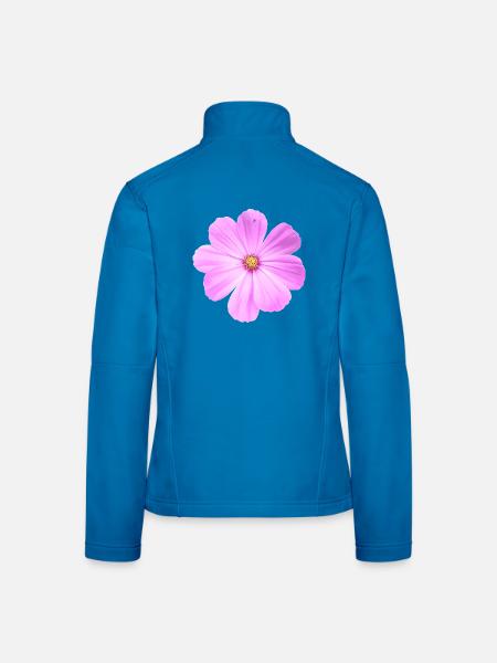 Blume - Frauen Softshelljacke - Schwarz