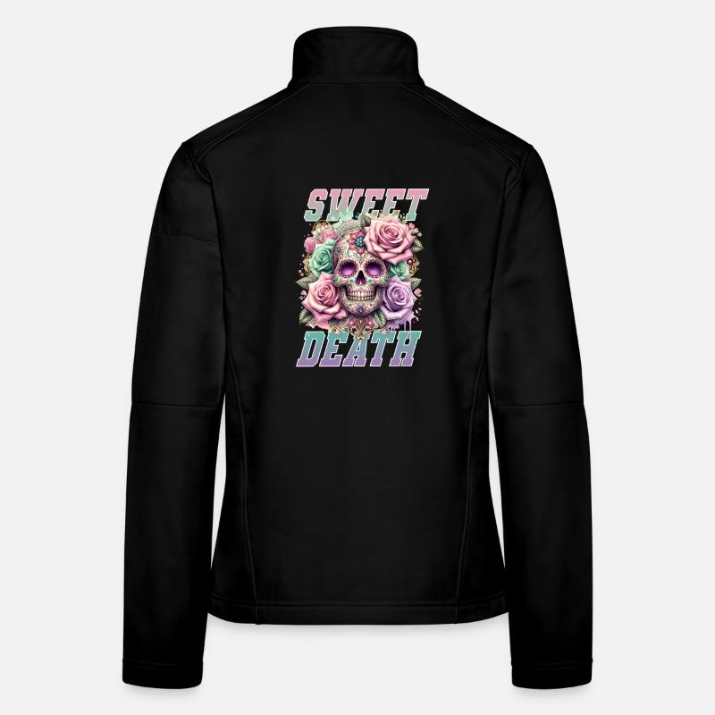 Blumen Schädel Schönheit Blühen Frauen Softshelljacke