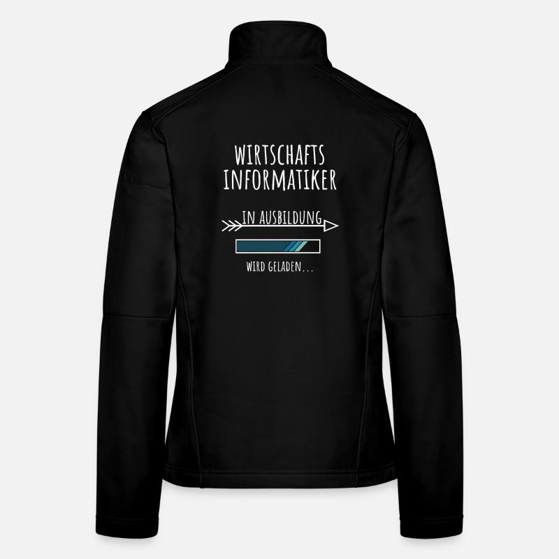 Wirtschaftsinformatik Studium Beruf Ausbildung - Frauen Softshelljacke - Schwarz
