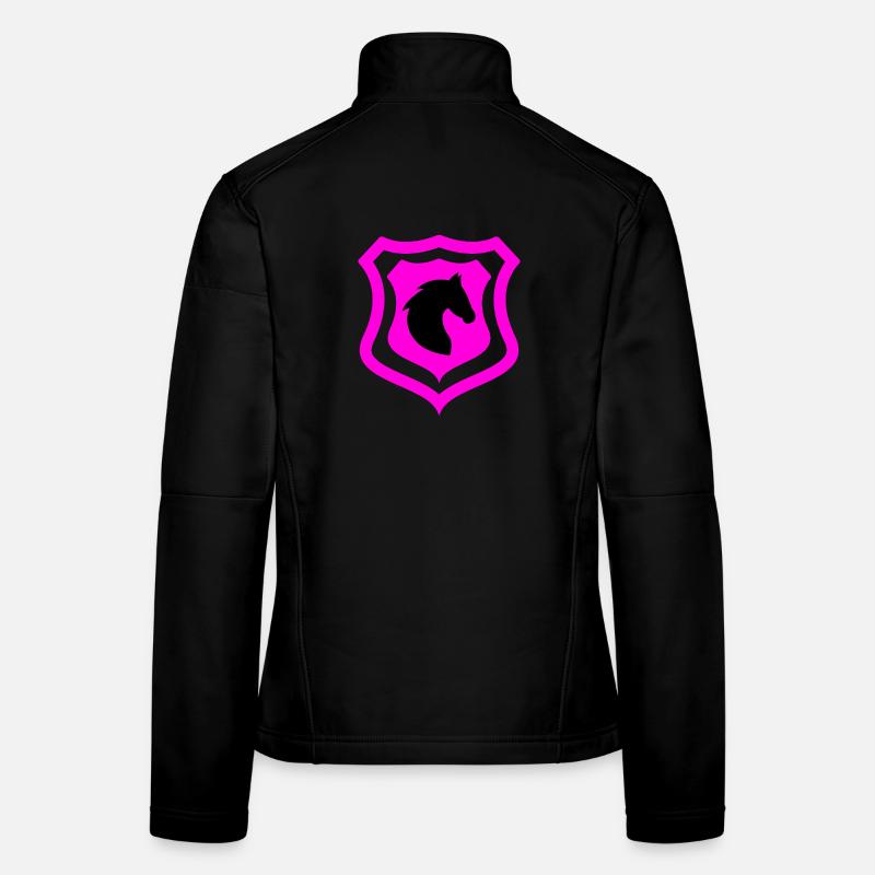 Chevaux Veste en tissu softshell Femme