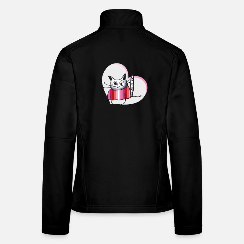 Chat lesbien Veste en tissu softshell Femme