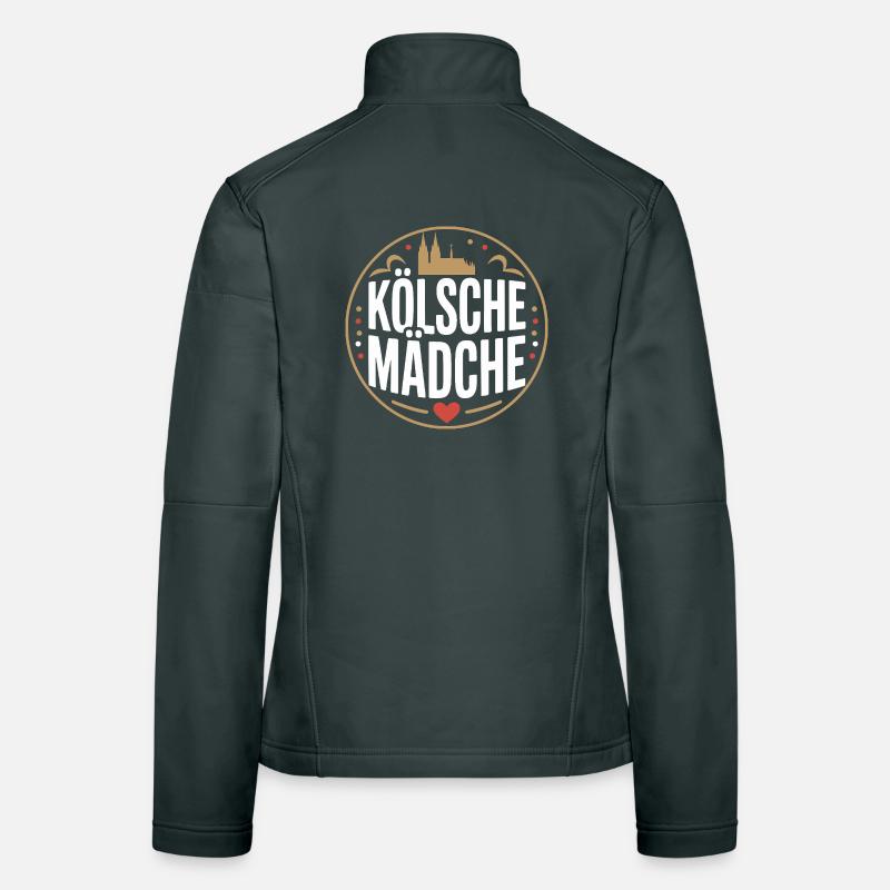 Kölsche Mädche Karneval Köln Kölle Kölsch Mädchen Frauen Softshelljacke