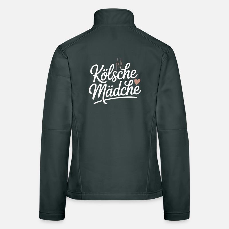 Kölsche Mädche Karneval Köln Kölle Kölsch Mädchen Frauen Softshelljacke