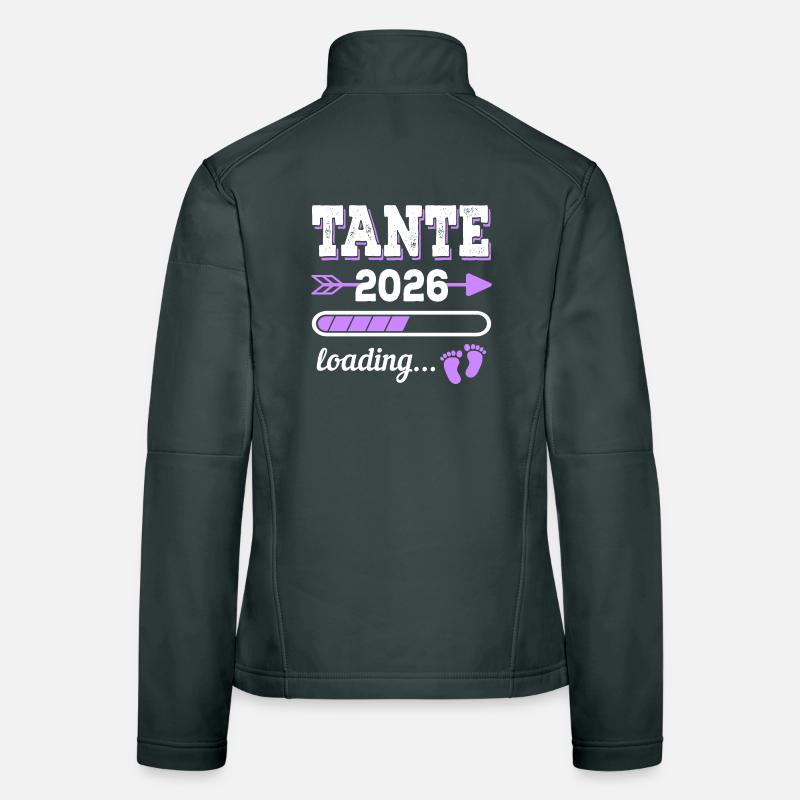 Tante 2026 Loading Schwangerschaft Geschenkidee Frauen Softshelljacke