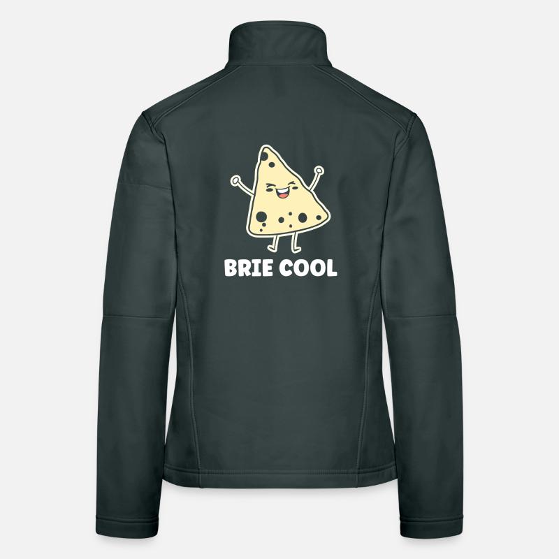 Humor brie cheese Women's Softshell Jacket