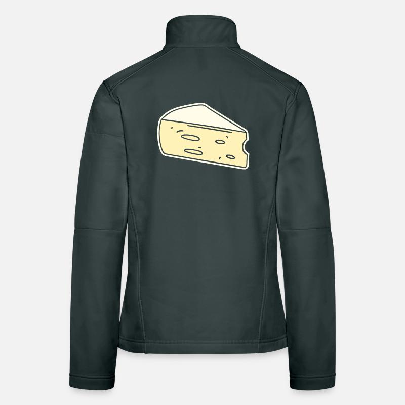 Humor Brie-Käse Frauen Softshelljacke